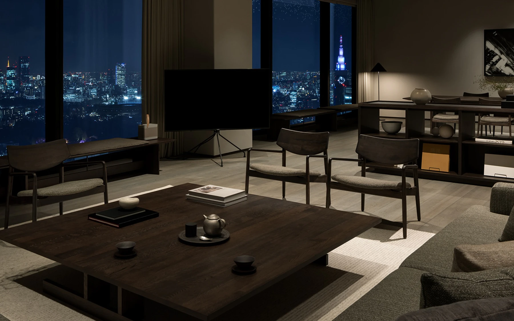 BELLUSTAR TOKYO、PENTHOUSE soraの実際の室内