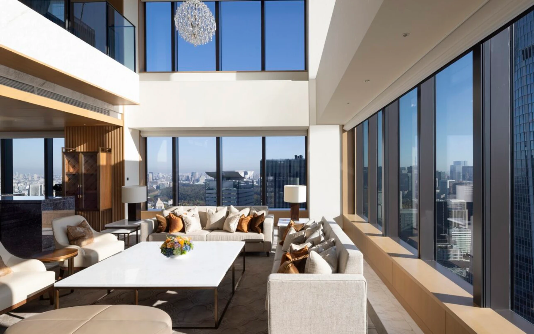 The Okura Tokyo、インペリアルスイートの実際の室内